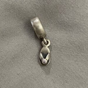 Pandora Flip Flop Dangle Purple CZ Charm